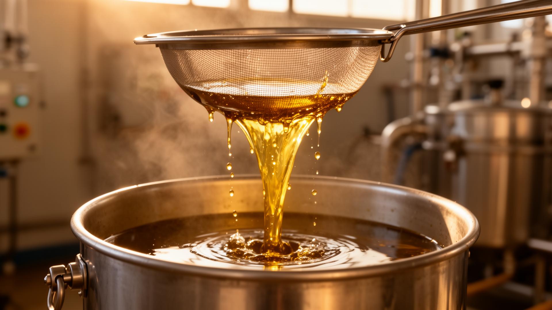 Used cooking oil → biodiesel
